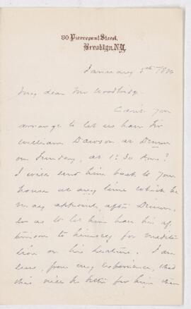 Letter, 5 January 1887