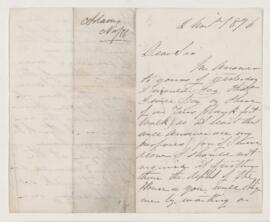 Letter, 2 November 1876