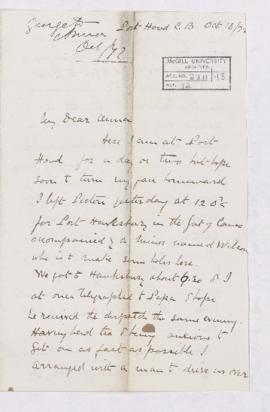 Letter, 10 October 1872