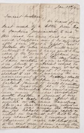 Letter, 23 January 1884