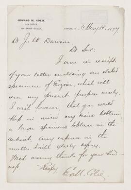 Letter, 15 May 1877