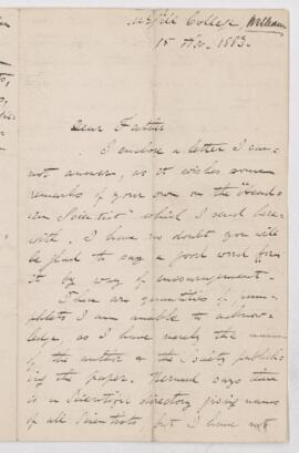 Letter, 15 November 1883