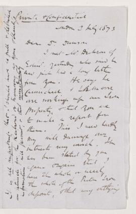 Letter, 3 July 1873