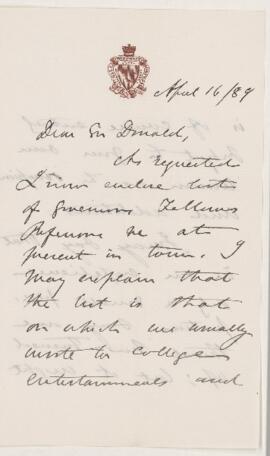 Letter, 16 April 1889