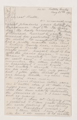 Letter, 15 August 1912