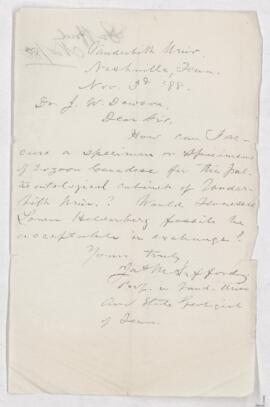 Letter, 3 November 1888