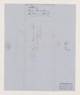 Order, 16 June 1856