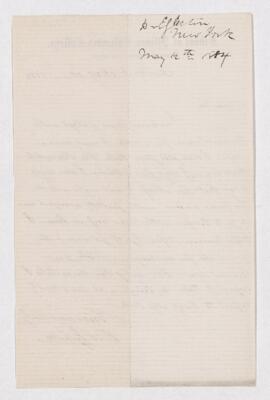 Letter from Thos. Egleston to B.J. Harrington.