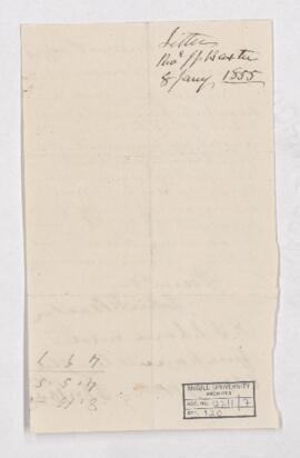 Letter, 8 January 1856