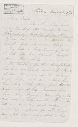 Letter, 7 August 1856