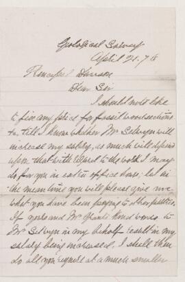 Letter, 21 April 1876