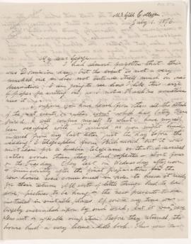 Letter, 1 July 1876