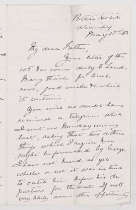 Letter, 17 May 1883