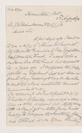 Letter, 3 August 1894