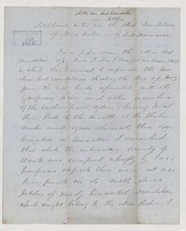 Additional Notes on the Red Sandstones of Nova Scotia