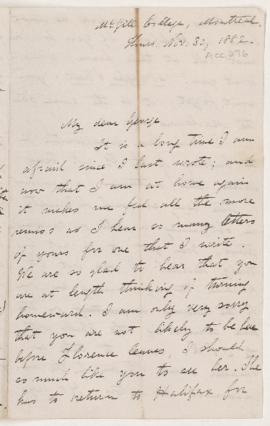 Letter, 30 November 1882