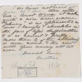 Letter, undated