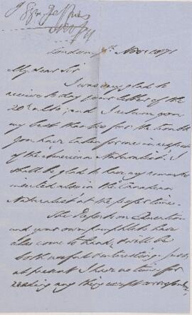 Letter, 7 November 1871