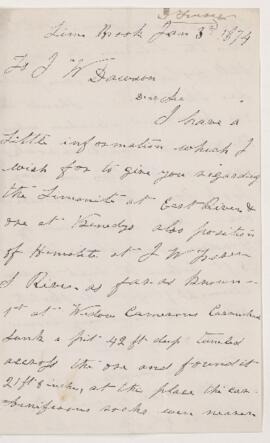 Letter, 3 January 1874