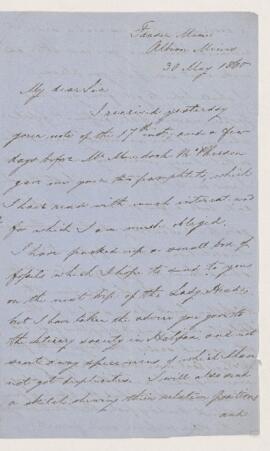 Letter, 30 May 1860