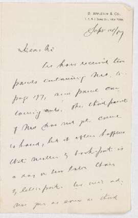 Letter, 14 September 1887