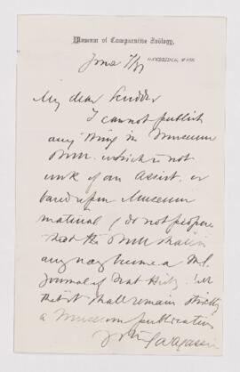 Letter, 6 June 1881