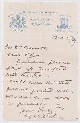 Letter, 30 March 1887