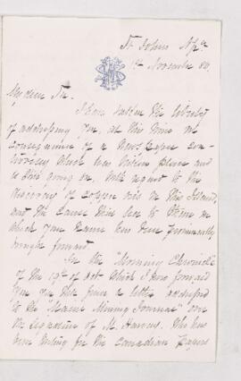 Letter, 1 November 1880