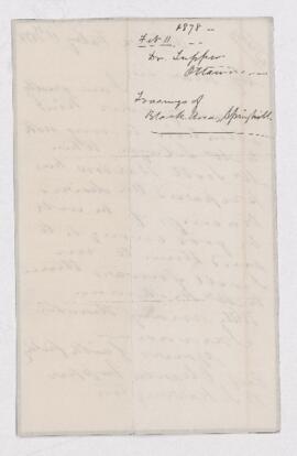 Letter from Charles Tupper to B.J. Harrington, written from Ottawa.