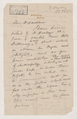 Letter, 20 July 1896