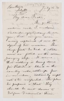 Letter, 16 July 1880