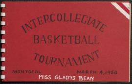 Intercollegiate Basketball Tournament banquet programme