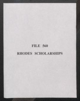 Rhodes Scholarships