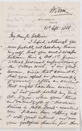 Letter, 21 September 1888