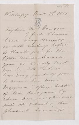 Letter, 15 October 1881