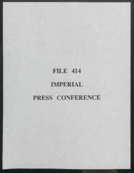 Imperial Press Conference