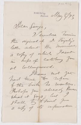 Letter, 8 May 1873