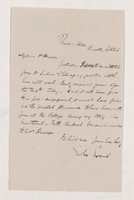 Letter, 26 September 1879