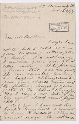 Letter, 16 March 1894