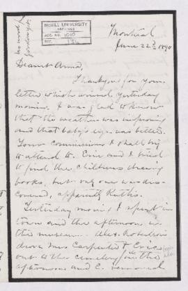 Letter, 22 June 1890