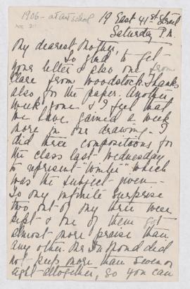 Undated letter from Ruth Harrington, 1906