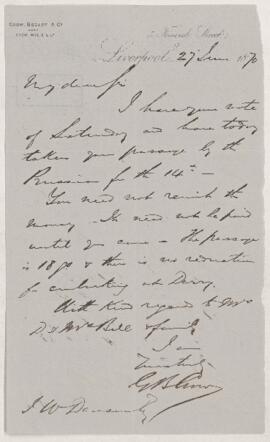 Letter, 27 June 1870