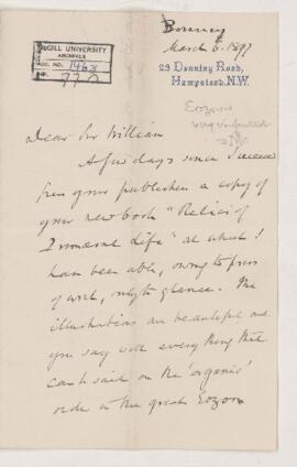 Letter, 6 March 1897