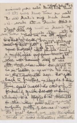 Letter, 8 July 1903