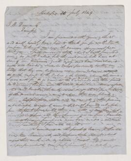 Letter, 30 July 1849