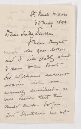 Letter, 30 May 1899