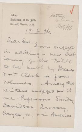 Letter, 19 June 1896