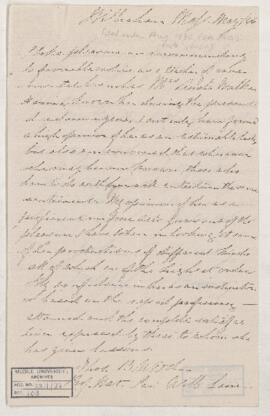 Letter, August 1870