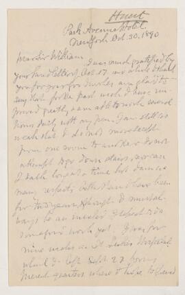 Letter, 30 October 1890