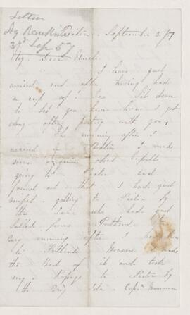 Letter, 3 September 1857